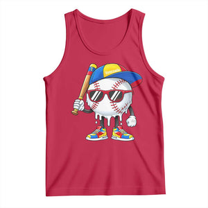 Venezuela Baseball Tank Top Venezuelan Pride Baseball Life Style Youth Drip Baseball Boys Kid TS10 Red Print Your Wear