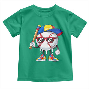 Venezuela Baseball Toddler T Shirt Venezuelan Pride Baseball Life Style Youth Drip Baseball Boys Kid TS10 Irish Green Print Your Wear