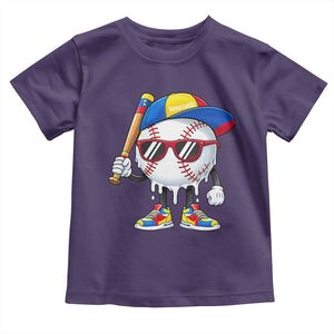 Venezuela Baseball Toddler T Shirt Venezuelan Pride Baseball Life Style Youth Drip Baseball Boys Kid TS10 Purple Print Your Wear