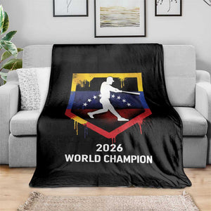 Venezuela Baseball 2026 Throw Blanket Venezuelan Flag Baseball Fan Gift TS10 Print Your Wear