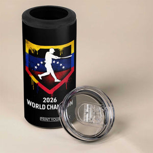 Venezuela Baseball 2026 4 in 1 Can Cooler Tumbler Venezuelan Flag Baseball Fan Gift TS10 Print Your Wear