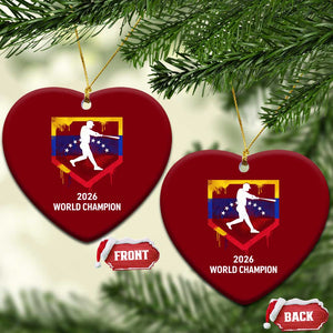 Venezuela Baseball 2026 Ceramic Ornament Venezuelan Flag Baseball Fan Gift TS10 Print Your Wear