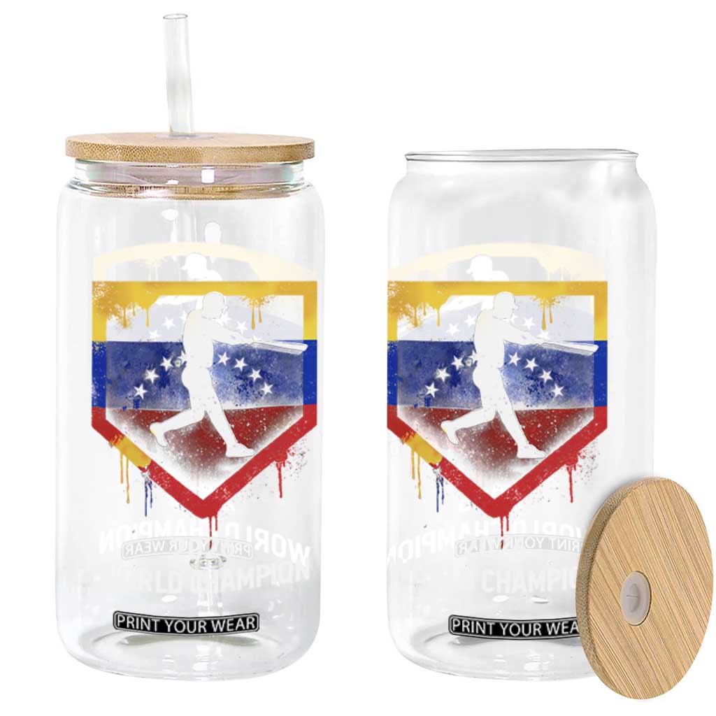 Venezuela Baseball 2026 Glass Can Venezuelan Flag Baseball Fan Gift TS10 Print Your Wear