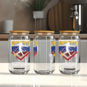 Venezuela Baseball 2026 Glass Can Venezuelan Flag Baseball Fan Gift TS10 Print Your Wear