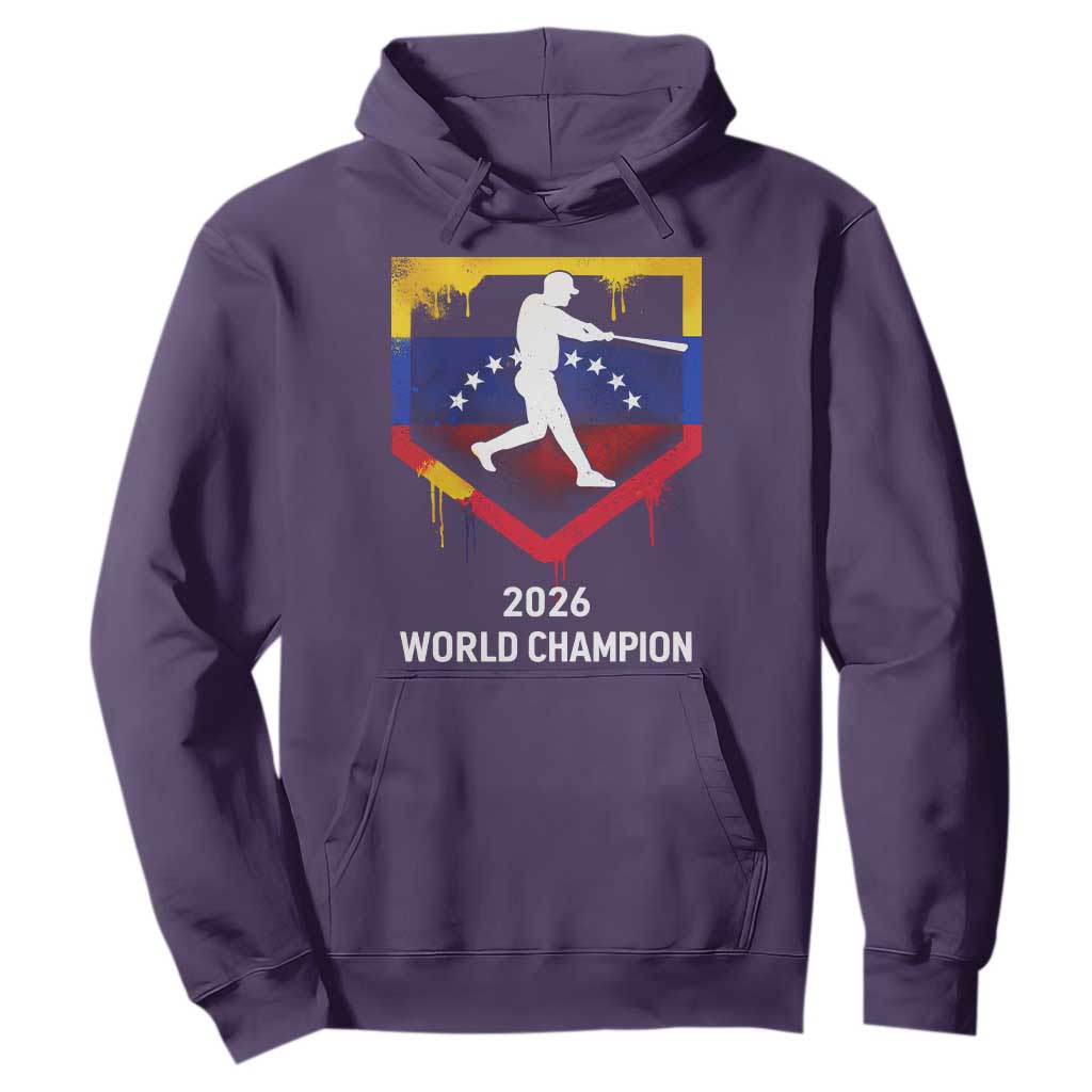 Venezuela Baseball 2026 Hoodie Venezuelan Flag Baseball Fan Gift TS10 Purple Print Your Wear