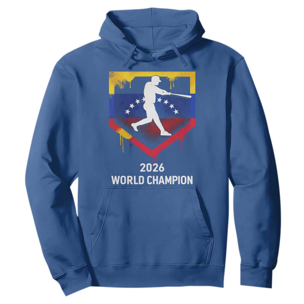 Venezuela Baseball 2026 Hoodie Venezuelan Flag Baseball Fan Gift TS10 Royal Blue Print Your Wear