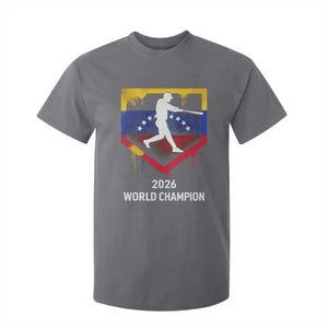 Venezuela Baseball 2026 T Shirt For Kid Venezuelan Flag Baseball Fan Gift TS10 Charcoal Print Your Wear