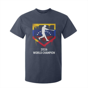 Venezuela Baseball 2026 T Shirt For Kid Venezuelan Flag Baseball Fan Gift TS10 Navy Print Your Wear