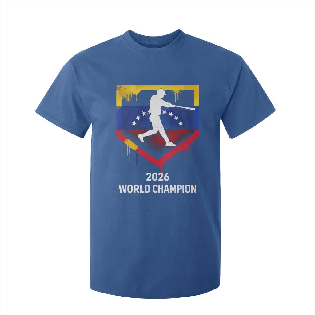 Venezuela Baseball 2026 T Shirt For Kid Venezuelan Flag Baseball Fan Gift TS10 Royal Blue Print Your Wear
