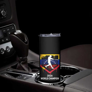 Venezuela Baseball 2026 Skinny Tumbler Venezuelan Flag Baseball Fan Gift TS10 Print Your Wear