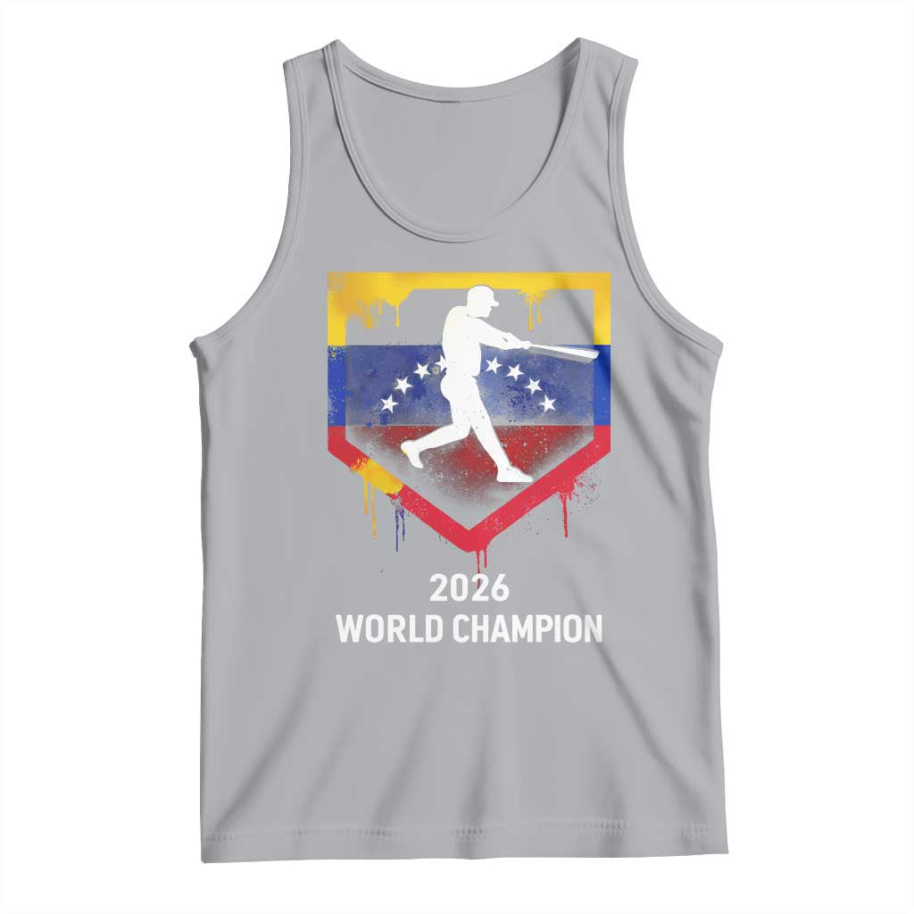 Venezuela Baseball 2026 Tank Top Venezuelan Flag Baseball Fan Gift TS10 Athletic Heather Print Your Wear