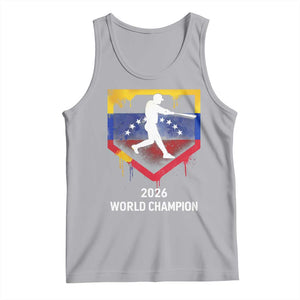 Venezuela Baseball 2026 Tank Top Venezuelan Flag Baseball Fan Gift TS10 Athletic Heather Print Your Wear