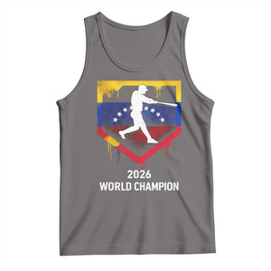 Venezuela Baseball 2026 Tank Top Venezuelan Flag Baseball Fan Gift TS10 Deep Heather Print Your Wear