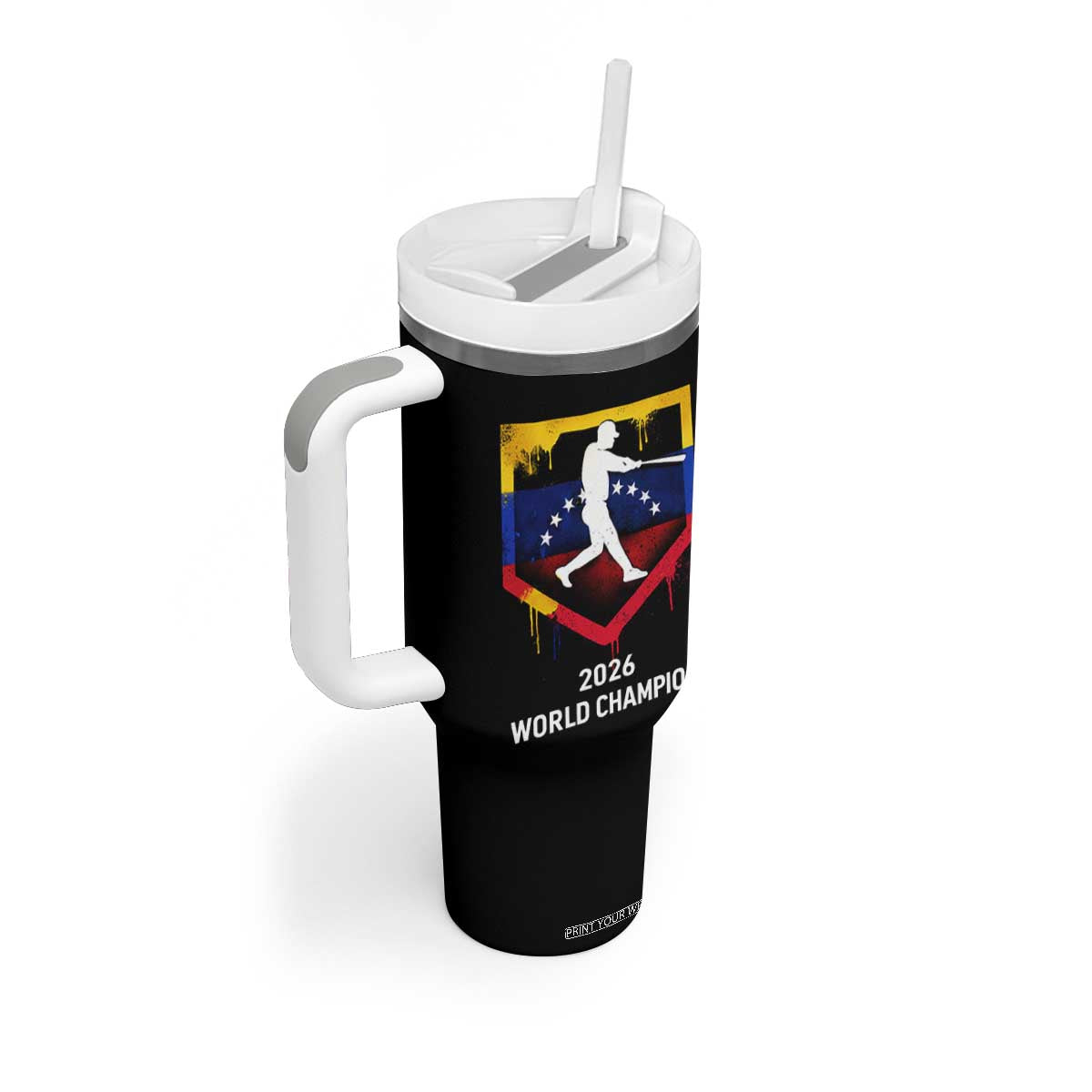 Venezuela Baseball 2026 Tumbler With Handle Venezuelan Flag Baseball Fan Gift TS10 Print Your Wear