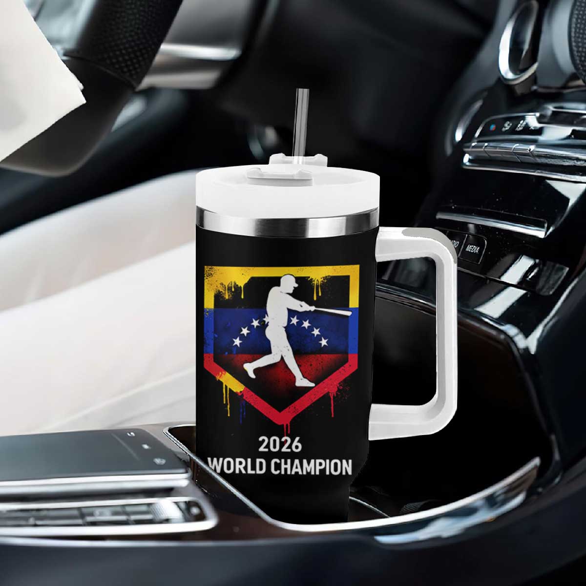 Venezuela Baseball 2026 Tumbler With Handle Venezuelan Flag Baseball Fan Gift TS10 Print Your Wear