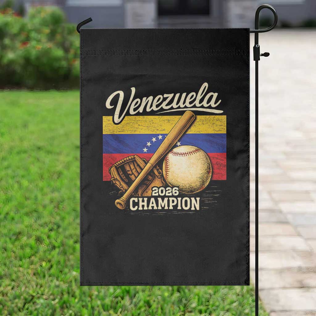 Venezuela Baseball 2026 Garden Flag Champions Vintage Venezuelan Flag Baseball Fan Gift TS10 Print Your Wear