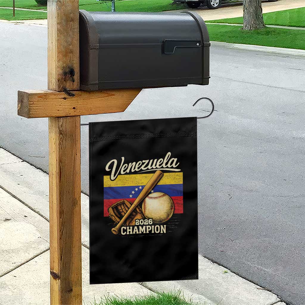 Venezuela Baseball 2026 Garden Flag Champions Vintage Venezuelan Flag Baseball Fan Gift TS10 Print Your Wear