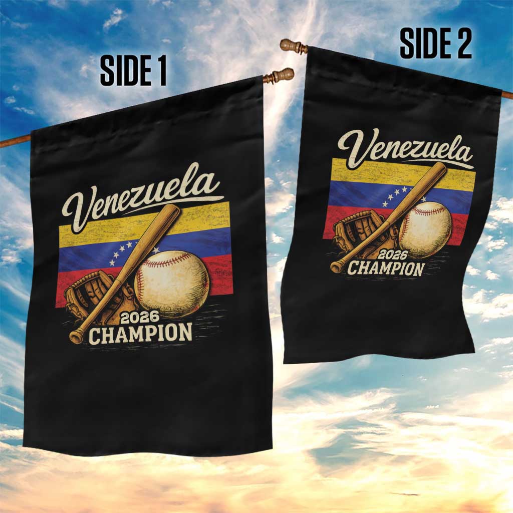 Venezuela Baseball 2026 Garden Flag Champions Vintage Venezuelan Flag Baseball Fan Gift TS10 Print Your Wear