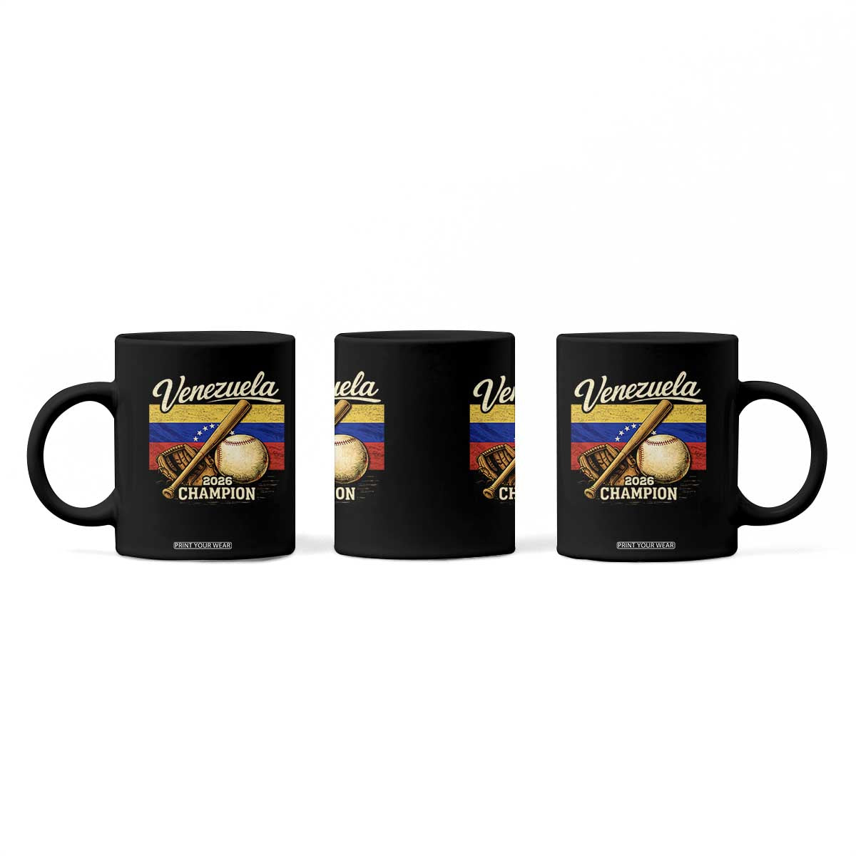 Venezuela Baseball 2026 Coffee Mug Champions Vintage Venezuelan Flag Baseball Fan Gift TS10 Print Your Wear