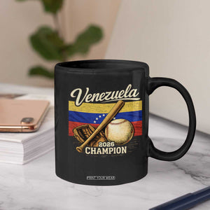 Venezuela Baseball 2026 Coffee Mug Champions Vintage Venezuelan Flag Baseball Fan Gift TS10 Print Your Wear