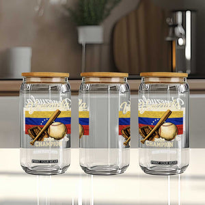 Venezuela Baseball 2026 Glass Can Champions Vintage Venezuelan Flag Baseball Fan Gift TS10 Print Your Wear