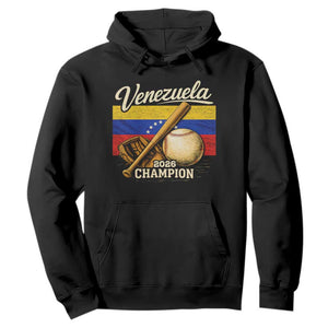 Venezuela Baseball 2026 Hoodie Champions Vintage Venezuelan Flag Baseball Fan Gift TS10 Black Print Your Wear
