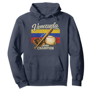 Venezuela Baseball 2026 Hoodie Champions Vintage Venezuelan Flag Baseball Fan Gift TS10 Navy Print Your Wear