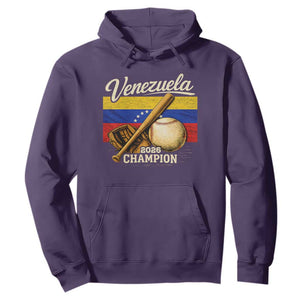 Venezuela Baseball 2026 Hoodie Champions Vintage Venezuelan Flag Baseball Fan Gift TS10 Purple Print Your Wear