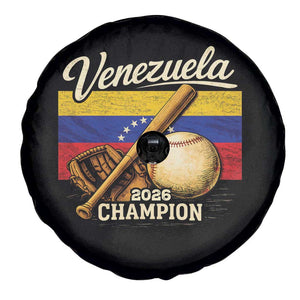 Venezuela Baseball 2026 Spare Tire Cover Champions Vintage Venezuelan Flag Baseball Fan Gift TS10 Print Your Wear