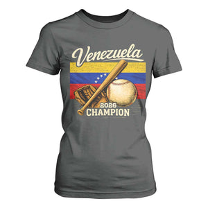 Venezuela Baseball 2026 T Shirt For Women Champions Vintage Venezuelan Flag Baseball Fan Gift TS10 Dark Heather Print Your Wear