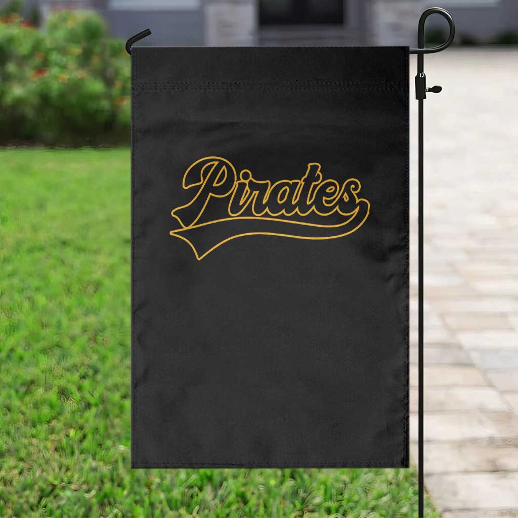 Vintage Pirates Garden Flag Varsity Script Retro Sports Jersey Style Baseball Fans TS10 Print Your Wear