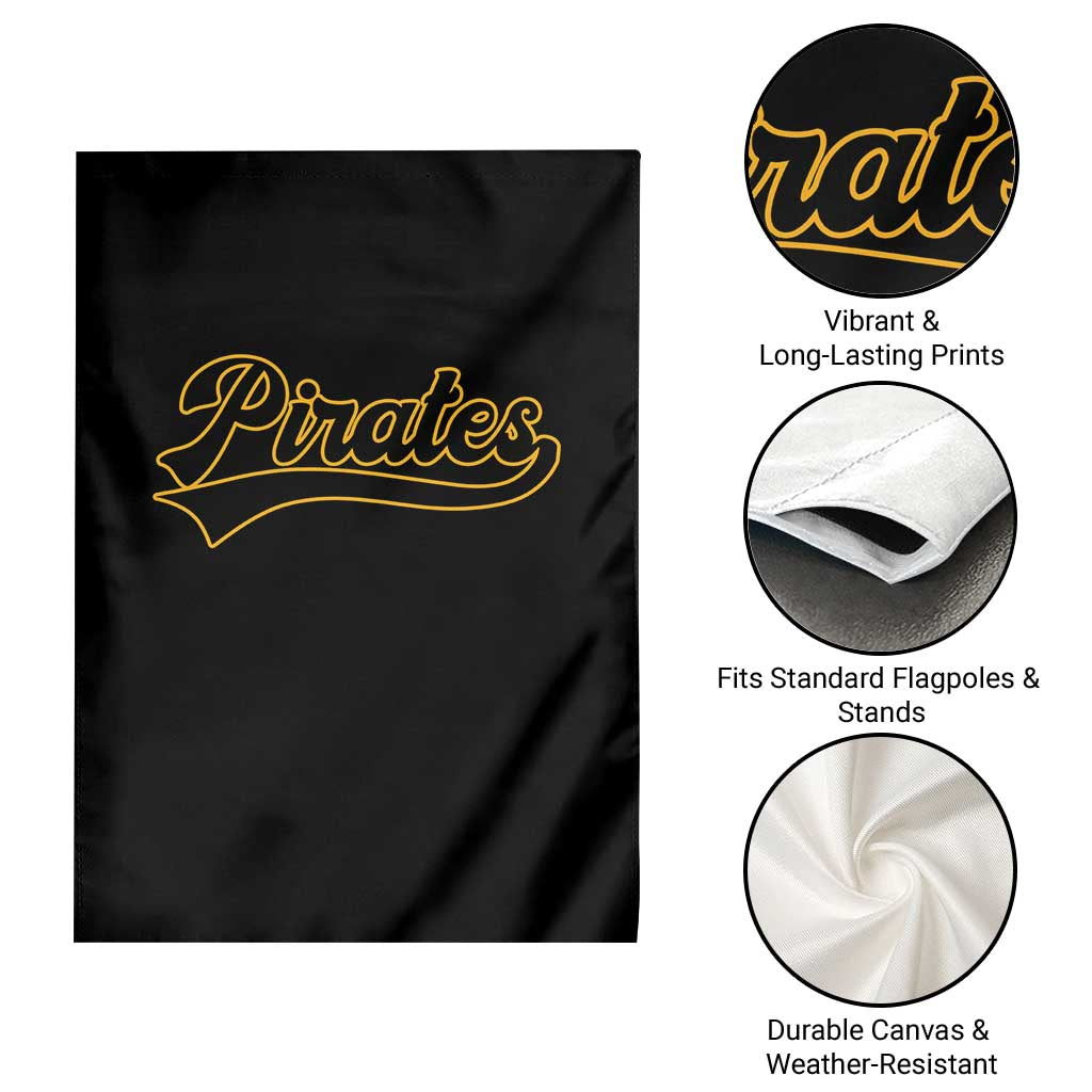 Vintage Pirates Garden Flag Varsity Script Retro Sports Jersey Style Baseball Fans TS10 Print Your Wear