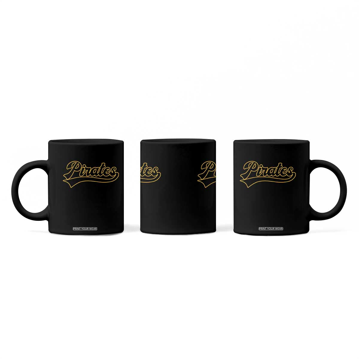 Vintage Pirates Coffee Mug Varsity Script Retro Sports Jersey Style Baseball Fans TS10 Print Your Wear