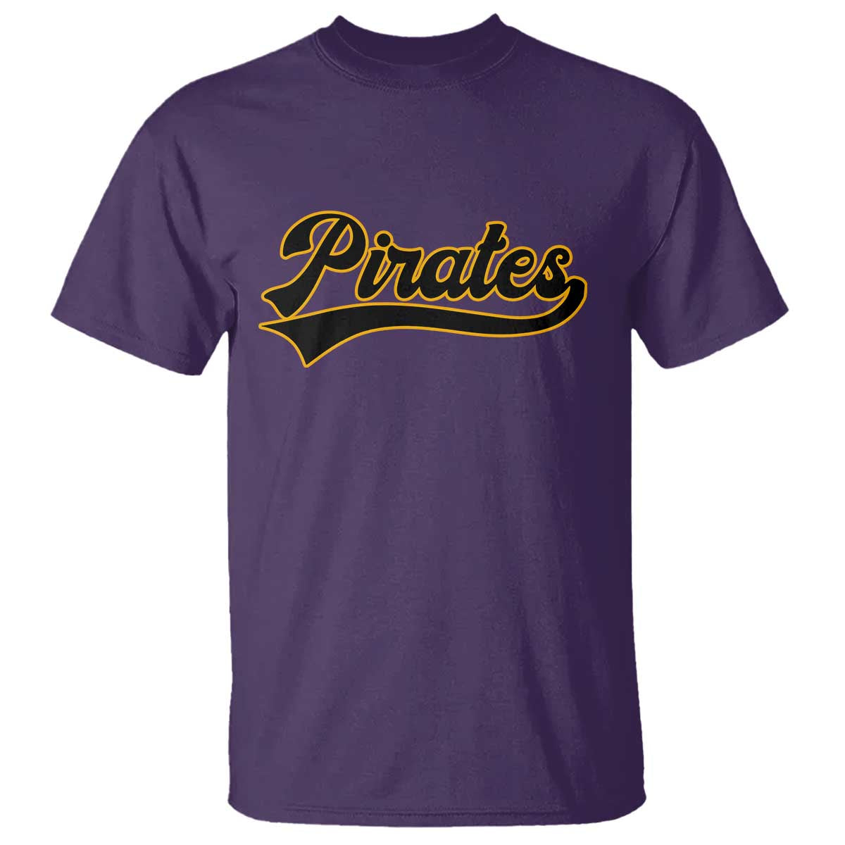 Vintage Pirates T Shirt Varsity Script Retro Sports Jersey Style Baseball Fans TS10 Purple Print Your Wear