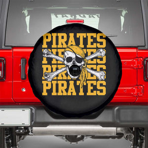Retro Pirates Spare Tire Cover Vintage Retro Skull Crossbones Baseball Fans TS10 Black Print Your Wear