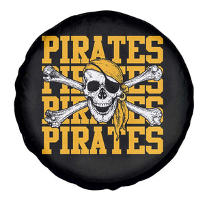 Retro Pirates Spare Tire Cover Vintage Retro Skull Crossbones Baseball Fans TS10 Print Your Wear