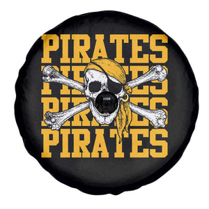 Retro Pirates Spare Tire Cover Vintage Retro Skull Crossbones Baseball Fans TS10 Print Your Wear