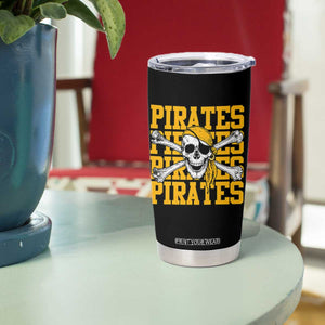 Retro Pirates Tumbler Cup Vintage Retro Skull Crossbones Baseball Fans TS10 Print Your Wear