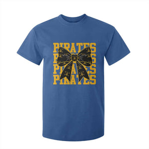 Pirates Coquette Bow T Shirt For Kid Retro Sports Style Pirate Skull TS10 Royal Blue Print Your Wear