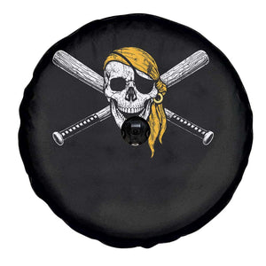 Baseball Pirate Skull Spare Tire Cover Retro Vintage Cross Baseball Bats TS10 Print Your Wear