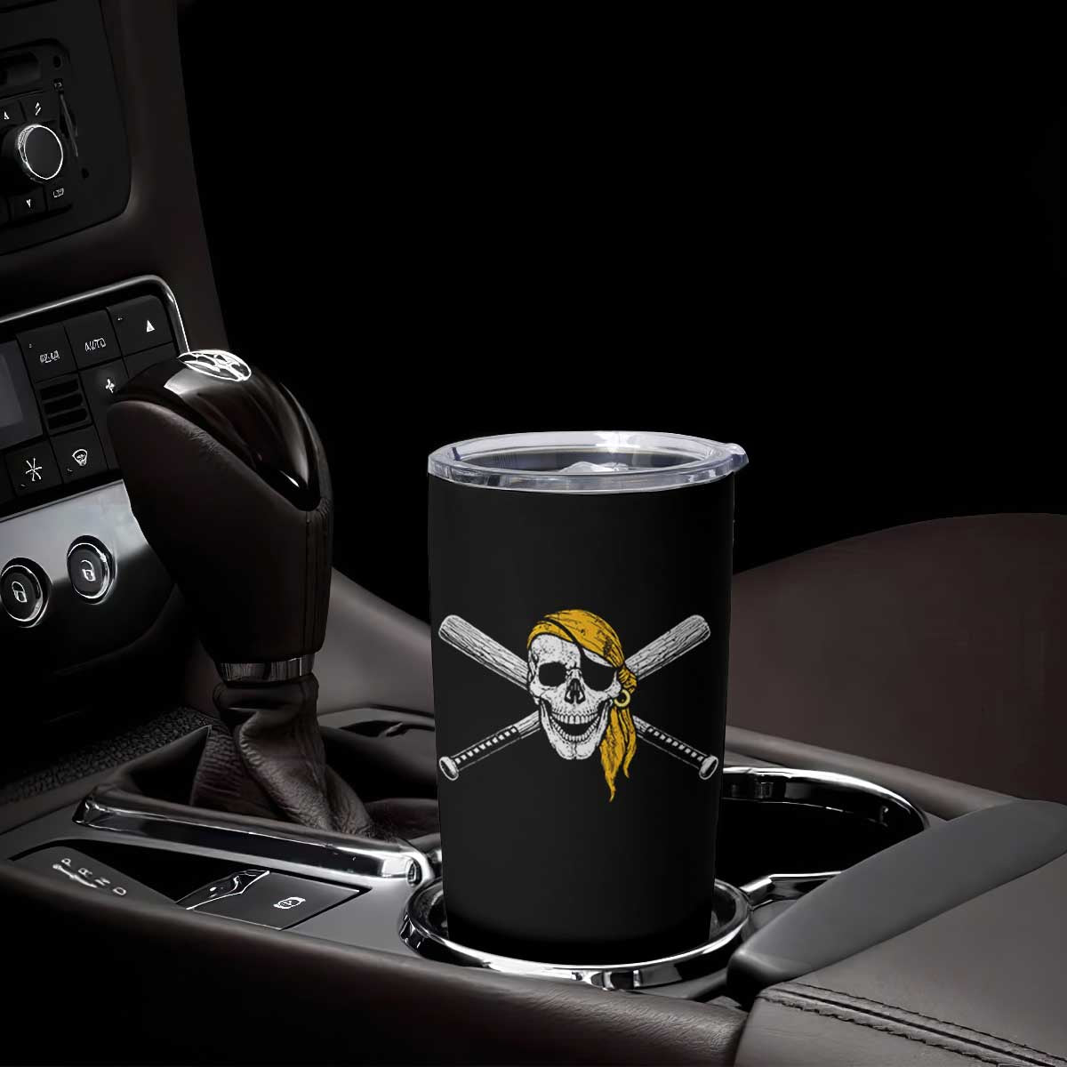 Baseball Pirate Skull Tumbler Cup Retro Vintage Cross Baseball Bats TS10 Print Your Wear
