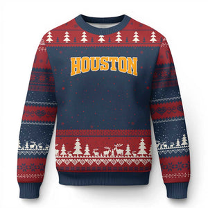 Vintage Astro Ugly Christmas Sweater Retro Style 70s 80s 90s First Name Vintage Athletic Sports TS10 Navy Red Print Your Wear