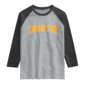 Vintage Astro Raglan Shirt Retro Style 70s 80s 90s First Name Vintage Athletic Sports TS10 Heather Gray Heather Charcoal Print Your Wear