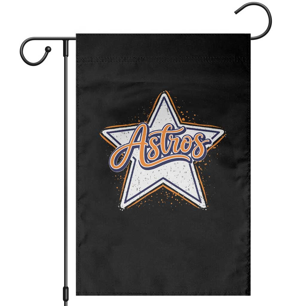 Vintage Astro Script Name Sports Style Garden Flag Retro Baseball Fans TS10 Black Print Your Wear