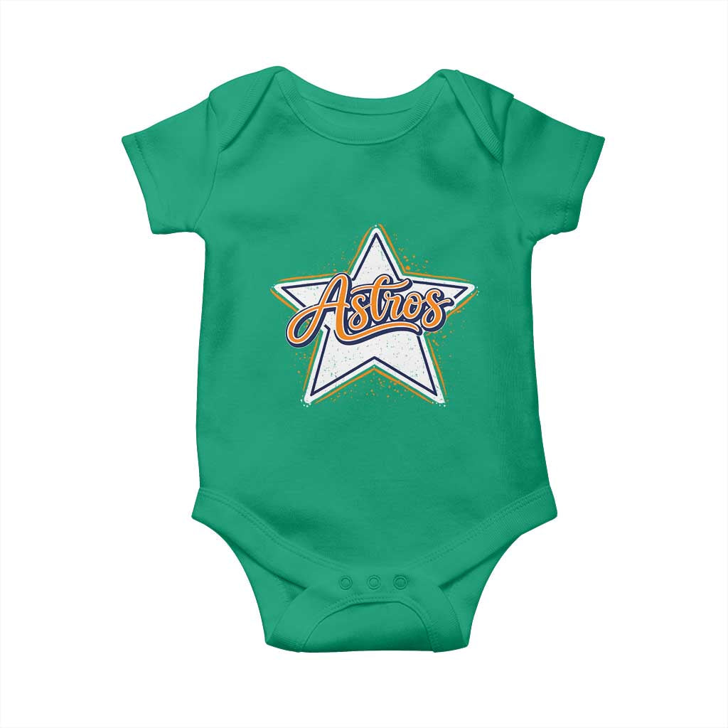 Vintage Astro Script Name Sports Style Baby Onesie Retro Baseball Fans TS10 Irish Green Print Your Wear