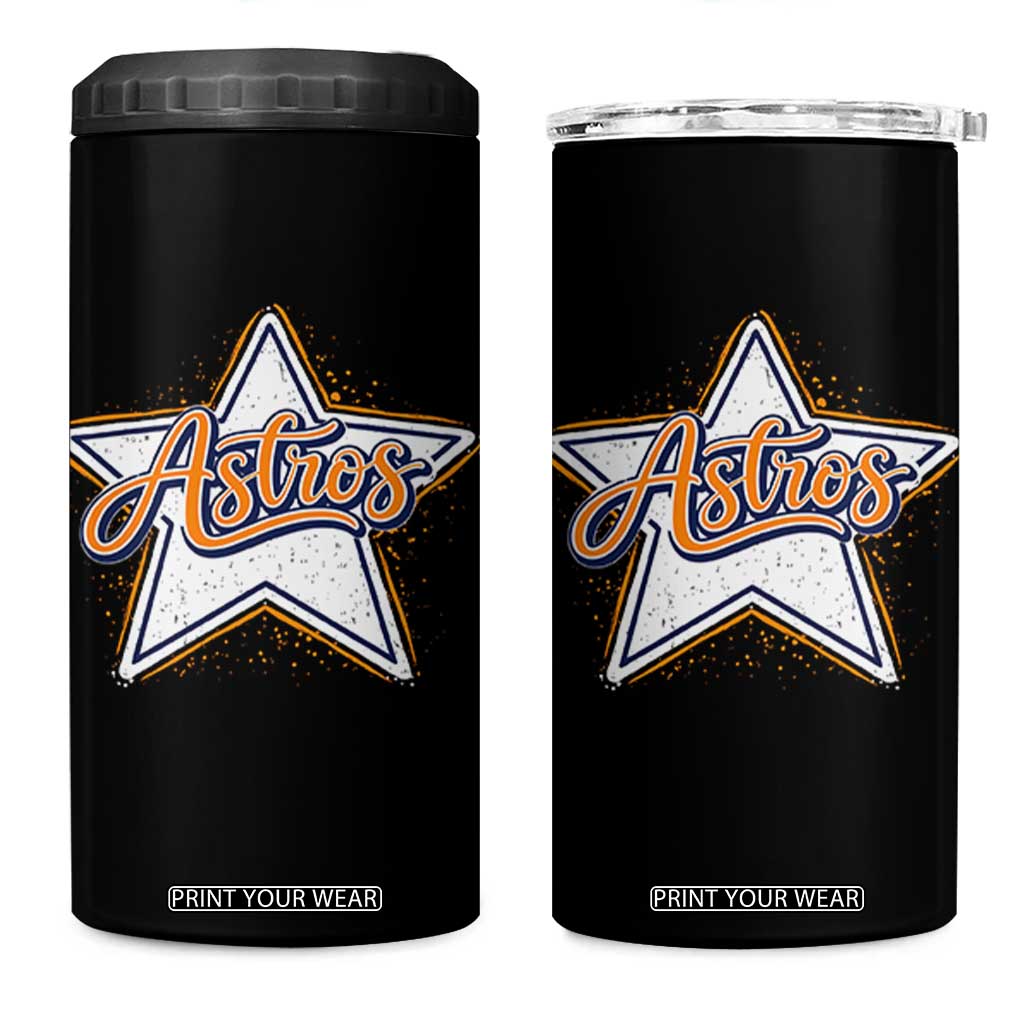 Vintage Astro Script Name Sports Style 4 in 1 Can Cooler Tumbler Retro Baseball Fans TS10 One Size: 16 oz Black Print Your Wear