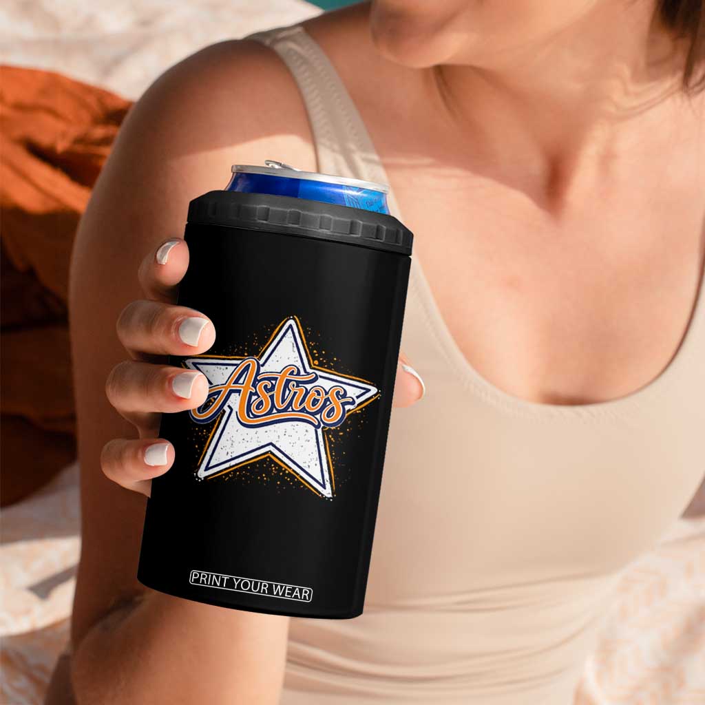 Vintage Astro Script Name Sports Style 4 in 1 Can Cooler Tumbler Retro Baseball Fans TS10 Print Your Wear