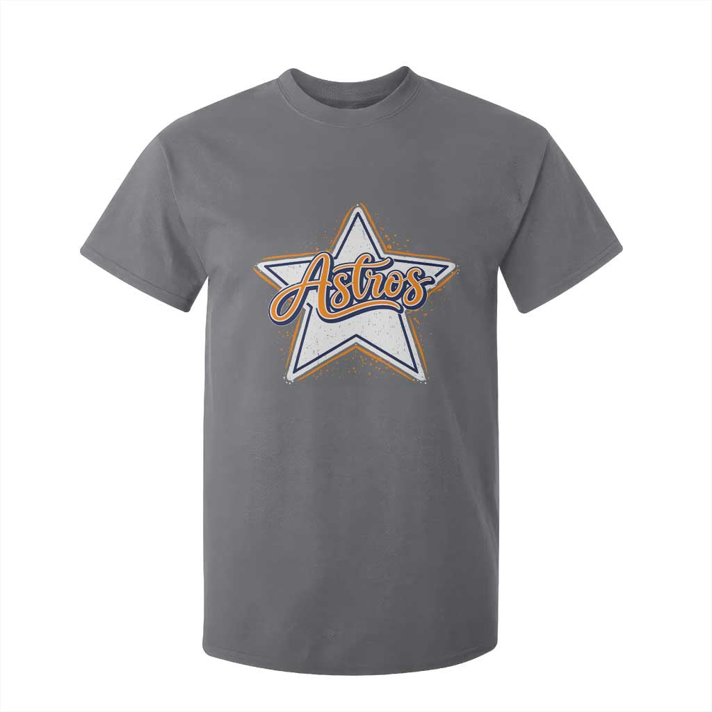 Vintage Astro Script Name Sports Style T Shirt For Kid Retro Baseball Fans TS10 Charcoal Print Your Wear