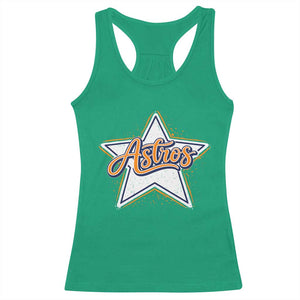 Vintage Astro Script Name Sports Style Racerback Tank Top Retro Baseball Fans TS10 Irish Green Print Your Wear