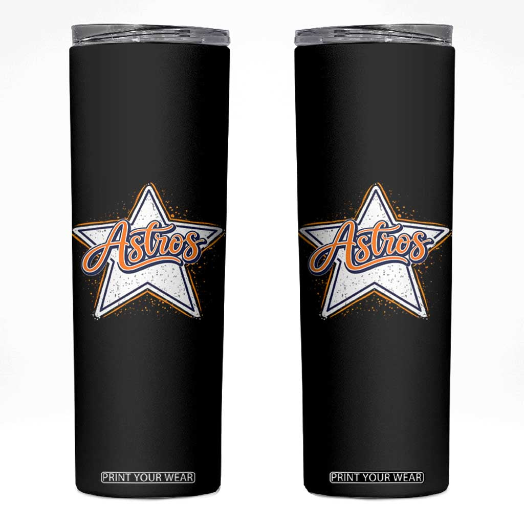Vintage Astro Script Name Sports Style Skinny Tumbler Retro Baseball Fans TS10 Black Print Your Wear